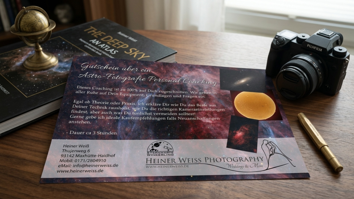 Gutschein für ein Astrofotografie-Shooting